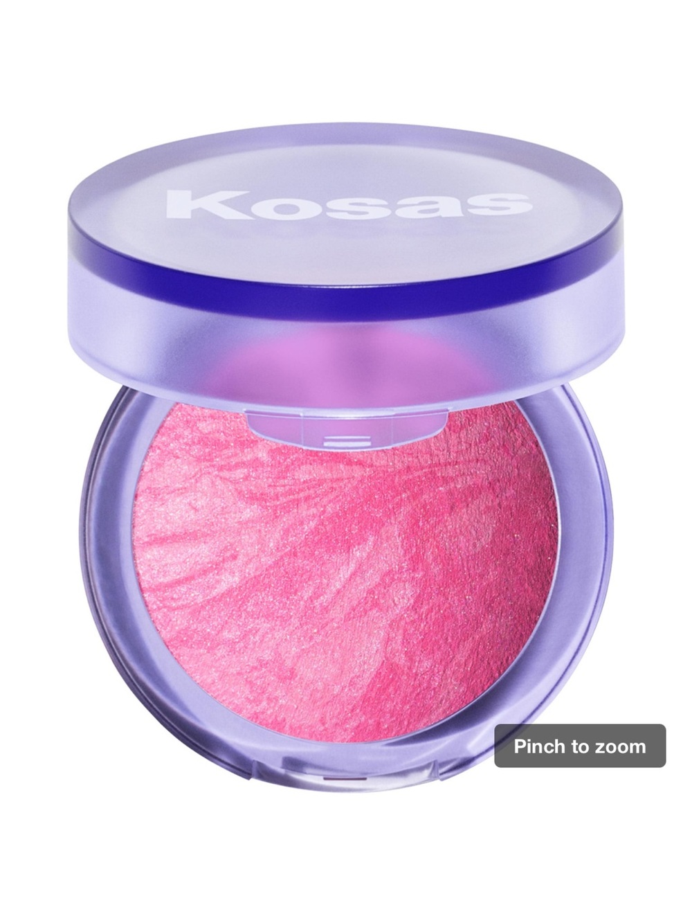 Kosas Shimmer Baked Blush โ Vivid Pink Glow